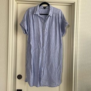J. Crew Baird McNutt Linen Shirt Dress sz M